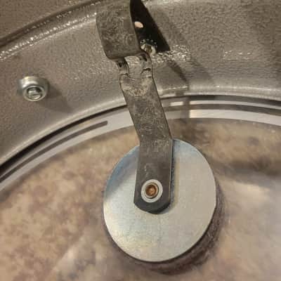 LUDWIG,1979,Grey Textured Painted,Acrolite Snare Drum - 5" X 14" image 16