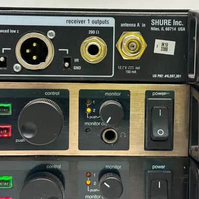 SHURE UR4D G1 470-530MHZ DUAL WIRELESS RECEIVER PACKAGE #PG (ONE) THS image 6