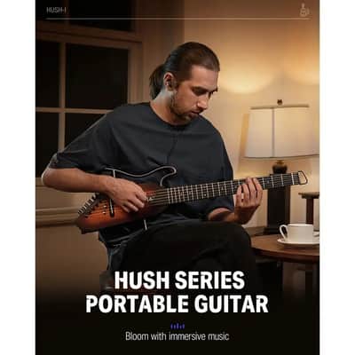 Donner HUSH-I Travel Guitar | Portable Ultra-Light & Quiet Performance Headless Acoustic-Electric Guitar image 6