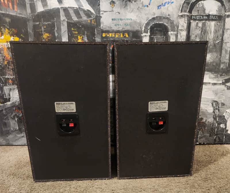 Sony Sony Model SS-U3030 Speakers 90s - Wood | Reverb