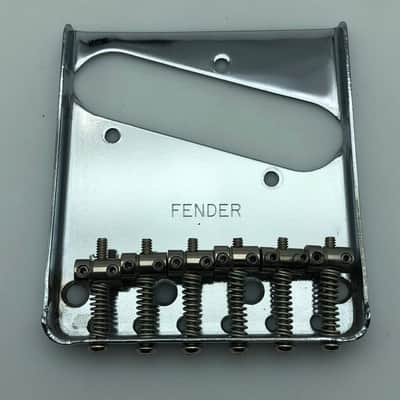 ‘52 Reissue Fender 70’s Style 6-Saddle Telecaster Bridge Chrome/Nickel - 1997 image 2