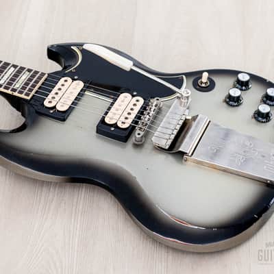 2025 Gibson Custom Shop 1961 Les Paul SG Standard CME Spec Murphy Lab Heavy Aged Silverburst w/ Case, Tags, CoA image 10