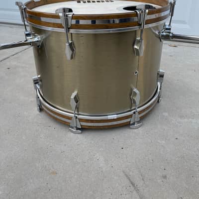 Fibes Bass Drum 22x14 Early 70s - Brass image 7