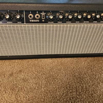 Vintage 1970s Fender Twin Reverb Amp Head with Footswitch image 3