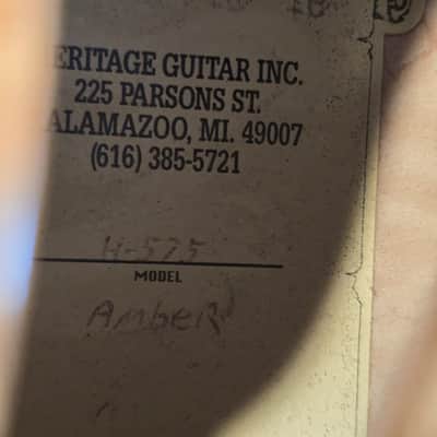 1997 The Heritage H-575 Figured Maple Hollow Body Electric Guitar with OHSC image 14