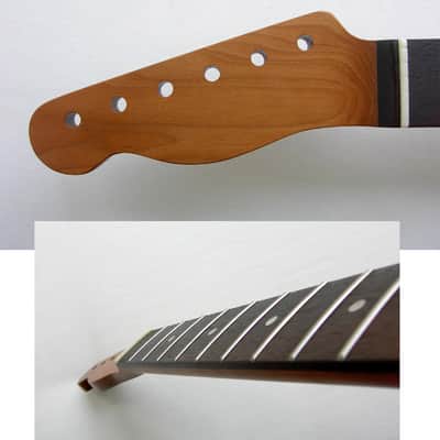 Lefty Roasted Telecaster Guitar Neck 21 Stainless Steel JUMBO- HEEL Adjust/ Nitro Satin Finish w/Warmoth Bone Nut TELE Left Handed image 1