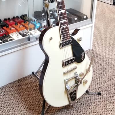 used 2020 Gretsch G6128TDS-PE-LIV Player’s Edition Jet DS w/ Bigsby in Lotus Ivory, Excellent Condition with OHSC & Paperwork! image 7