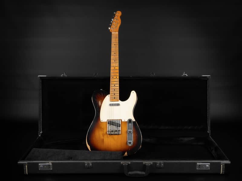 2008 Fender Road Worn '50s Telecaster with Maple Fretboard - 2-Color Sunburst | Vintage Aged Relic Nitro Finish 3.19kg | Case
