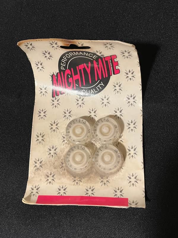 1970’s/80’s NOS Mighty Mite Speed Knobs Travis Bean White image 1