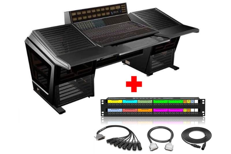 API 1608-II | 16 Channel Console (Unloaded) with Sterling Modular Desk and Patchbay & Cabling image 1