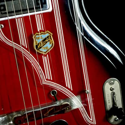 National Westwood 75 1964 Red Burst. "MAP GUITAR" by VALCO. Rare. Beautiful. image 19