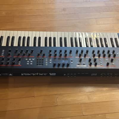 Dave Smith Instruments Prophet 12 61-Key 12-Voice Polyphonic Synthesizer 2013 - 2018 - Black with Wood Sides image 1
