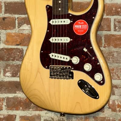 Squier Classic Vibe '70s Stratocaster Electric Guitar By Fender Natural, In Stock Includes Pro Setup & Ships Ultra Fast ! image 1