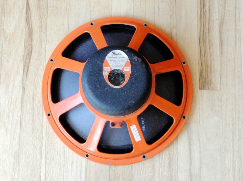 JBL D130F Orange Frame Fender Label Vintage 15" Speaker 8 ohm D130 D140 image 1