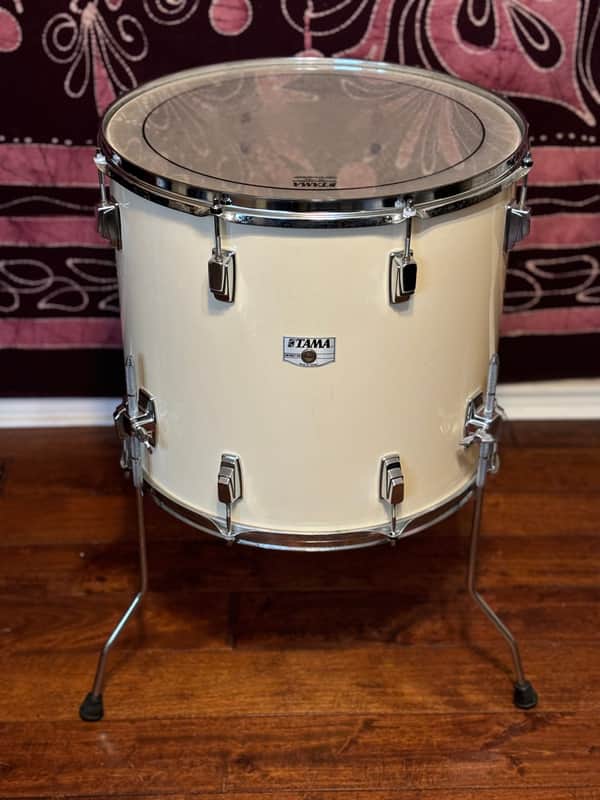 Tama Swingstar 80s 18” Floor Tom - White - Made in Japan image 1