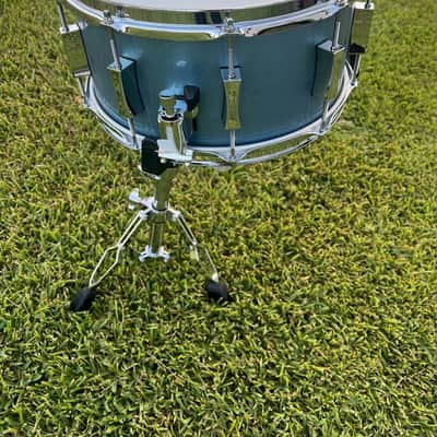 Pork Pie P'Lux Maple Brass 7"x14" Porcaro Blue Gloss image 2