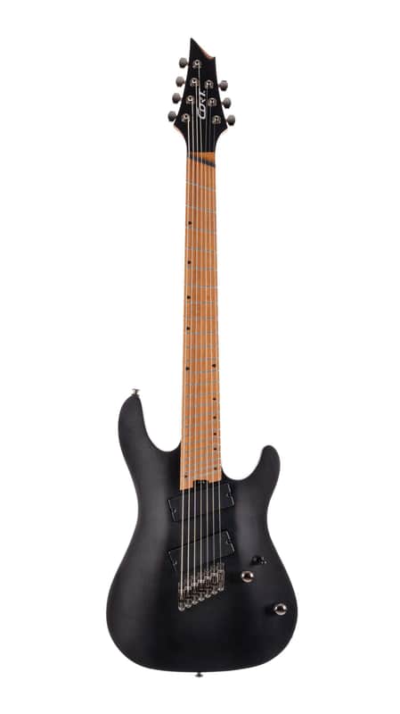 Cort KX Series Multi-Scale 7-String Electric Guitar - Open Pore Black image 1
