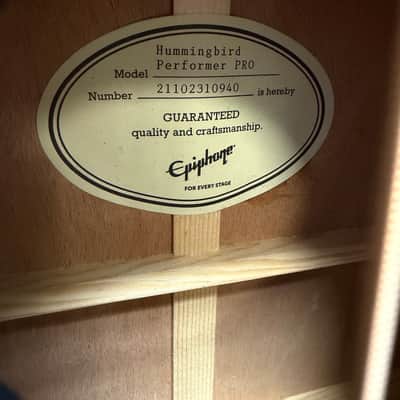 Used Epiphone Hummingbird Pro Acoustic Electric Guitar 2021 image 12