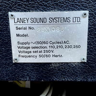 Vintage 1969 Laney Super Group LC 1 x 12 combo with tremolo . Orig FANE 20 watt speaker. Good Cond. image 7
