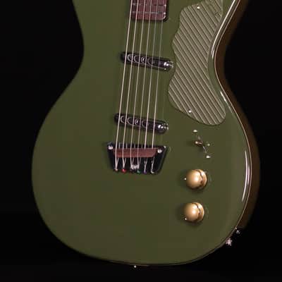 Danelectro Dan O. Cool Baritone Electric Guitar, Green image 2