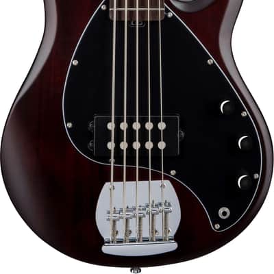 Sterling StingRay RAY5 5-String Bass Guitar, Jatoba Fingerboard, Walnut image 2