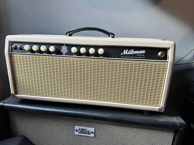 Milkman Sideman 50-watt Head 2018 - Cream image 1