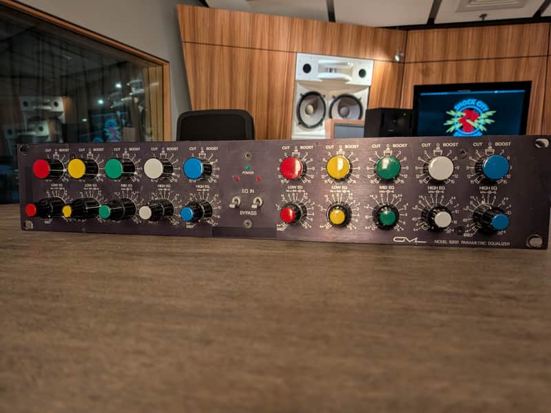 GML 8200 2-Channel Parametric Equalizer with Power Supply 1990s - Black image 1