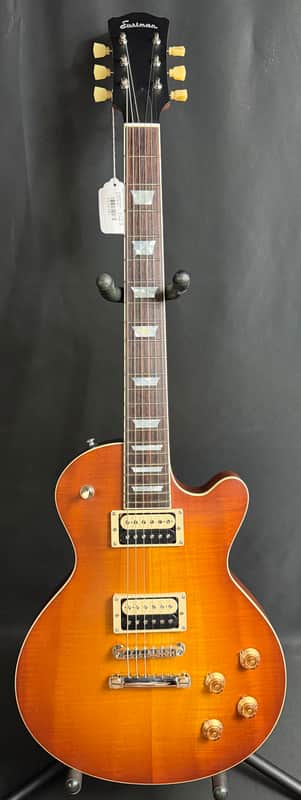 Eastman SB59/S-GB Solidbody Electric Guitar Satin Goldburst Finish w/ Gig Bag image 1