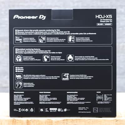 Pioneer DJ HDJ-X5-S Over-Ear DJ Headphones Dynamic Closed-Back Headphones Silver image 2