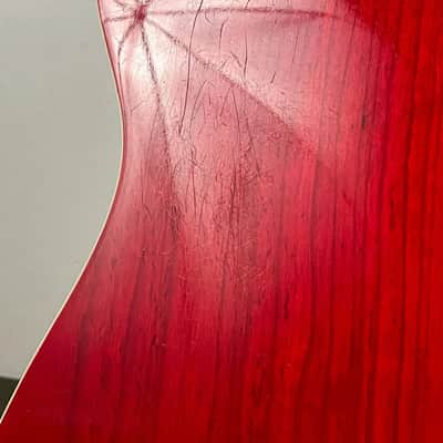 Fender 90s Thinline Telecaster Crimson Transparent 1998 image 9