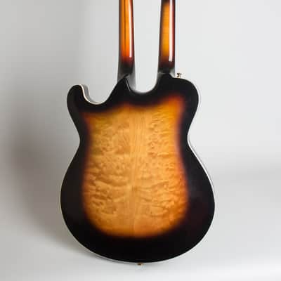Mosrite  Doubleneck Owned and played by Roy Nichols, Arch Top Hollow Body Electric Guitar,  c. 1959, brown hard shell case. image 2