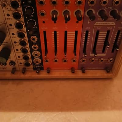 Homemade Modular eurorack synthesizer 2020 - Wood image 11