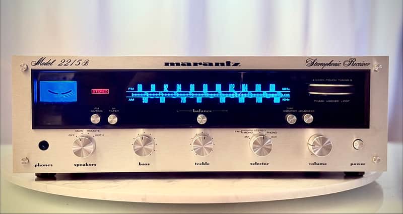 🎶✨ Marantz 2215B Vintage Stereo Receiver — Serviced by Cove, LED Lamps, Fully Tested
