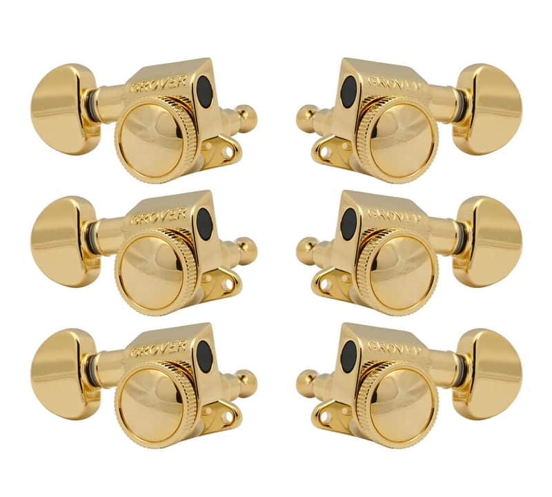 Grover 505G Mid-Size Roto-Grip Locking Gold 3x3 Rotomatic Tuners image 1