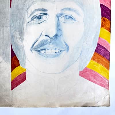 THE BEATLES ARTWORK !! 1960's Dwight Russ Artwork image 2