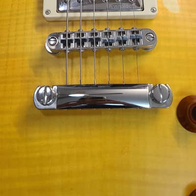 Vintage V100 Icon Peter Green Greenie Les Paul style LP - Lemon Drop image 16