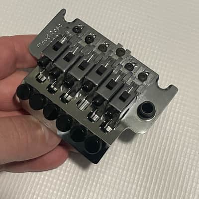 2000's Schaller Original Made in Germany Chrome Floyd Rose Pro Electric Guitar Tremolo Bridge Set & Brass Block image 14