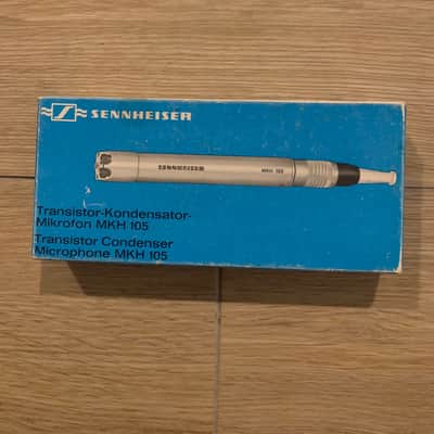 Mint vintage Sennheiser MKH 105 in original box and papers image 2