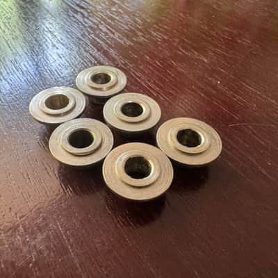 Gibson Vintage 1970's Les Paul Flower Tuner Ferrules 1975 1976 1977 1978 1979 1980 1970's image 2