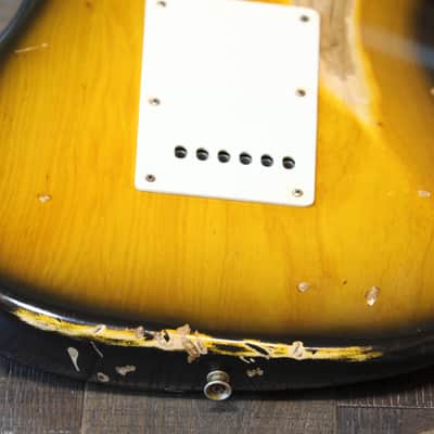 2015 Nash S-57 Electric Guitar 2-Tone Sunburst Heavy Relic + OHSC image 17