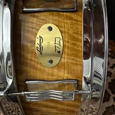 Ludwig 90th Anniversary African Satinwood Snare Drum - 14x5 image 4
