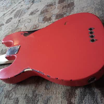 Fender Precision Bass 2001 - Fiesta Red over Sunburst image 19
