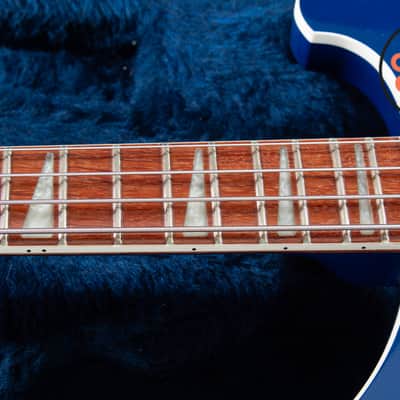 2002 Rickenbacker 4003 Midnight Blue Rare Color Hipshot Bridge OHSC image 5