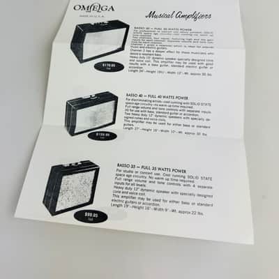 A.L.A.S. / Vectra–Omega Dealer Pack – Original Retail Ephemera 1967 image 4