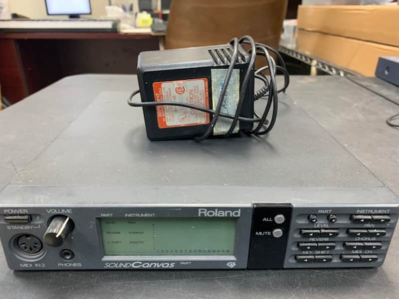 Roland Sound Canvas SC-55 MIDI Sound Generator 1991 - 1993 - Black image 1