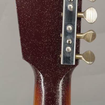 Silvertone 1457 guitar w case amp1960s - Red Sparkle image 15