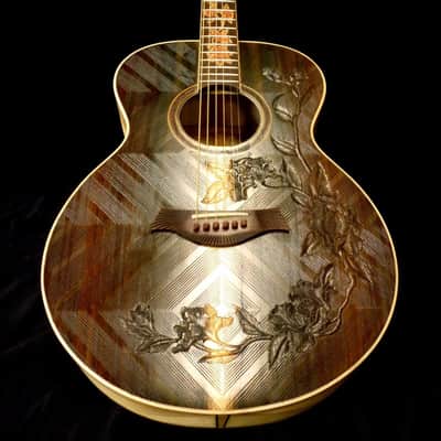 Blueberry Handmade Acoustic Guitar Grand Concert with Balinese Rosewood and Balinese Koa image 12