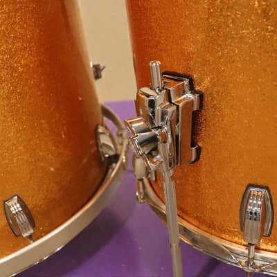 Ludwig USA 4pc Drum Kit Set 6 Ply Maple 12/14/16/22" Gold Sparkle image 14