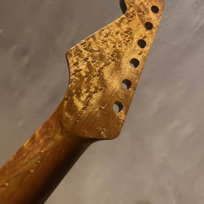 EXTREMELY RARE QUARTERSAWN ROASTED BIRDSEYE STRAT GUITAR NECK FITS FENDER & WARMOTH image 9