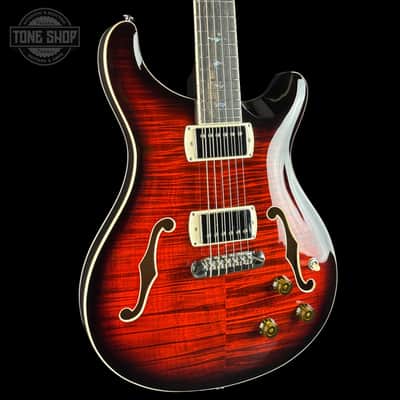 Used PRS SE Hollowbody II Piezo Orange Tiger w/bag TSU25368 image 4